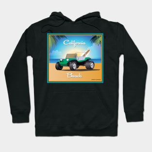 Manx Dune Buggy on California Beach Hoodie